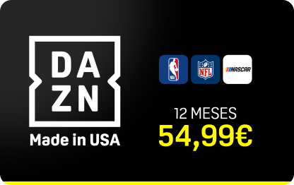 DAZN Prepaid Card Made in USA 12 Months Spain