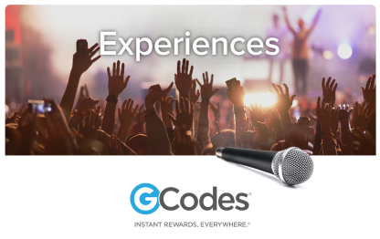 GCodes Experiences Gift Card 25 USD Global