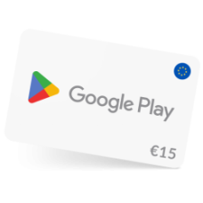 Tarjeta Regalo Google Play 15 EUR Europa