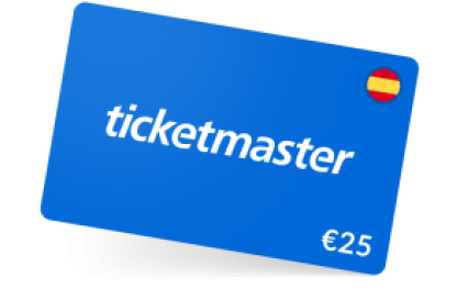 Tarjeta Regalo Ticketmaster 25 EUR España Tarjeta Regalo Ticketmaster 25 EUR España